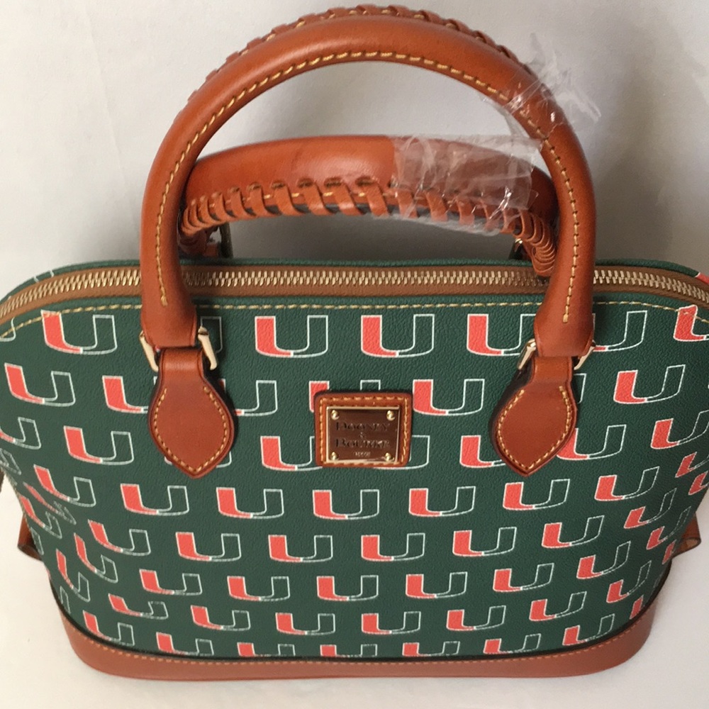 DOONEY & BOURKE UNIVERSITY OF MIAMI SATCHEL PURSE